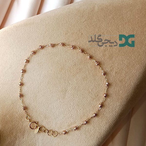 پابند طلای ۱۸ عیار - طرح البرنادو گوی‌تراش