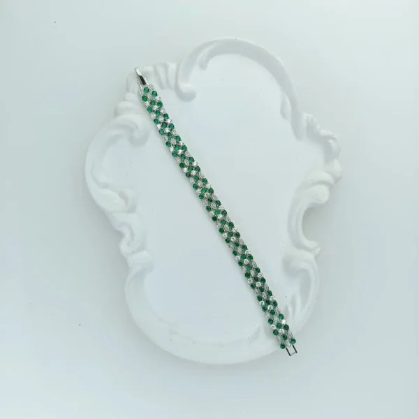 دستبند نقره زنانه جواهری