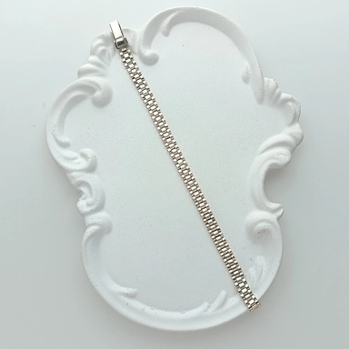 دستبند نقره اسپورت طرح رولکس کد 1