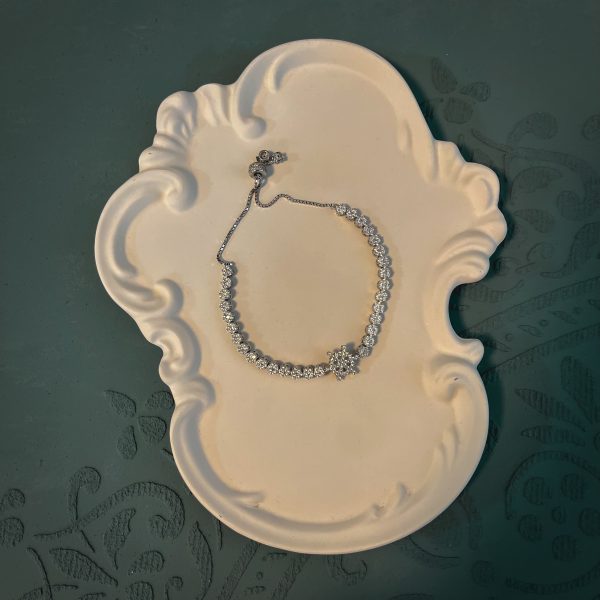 دستبند نقره زنانه- طرح برف آسانسوری
