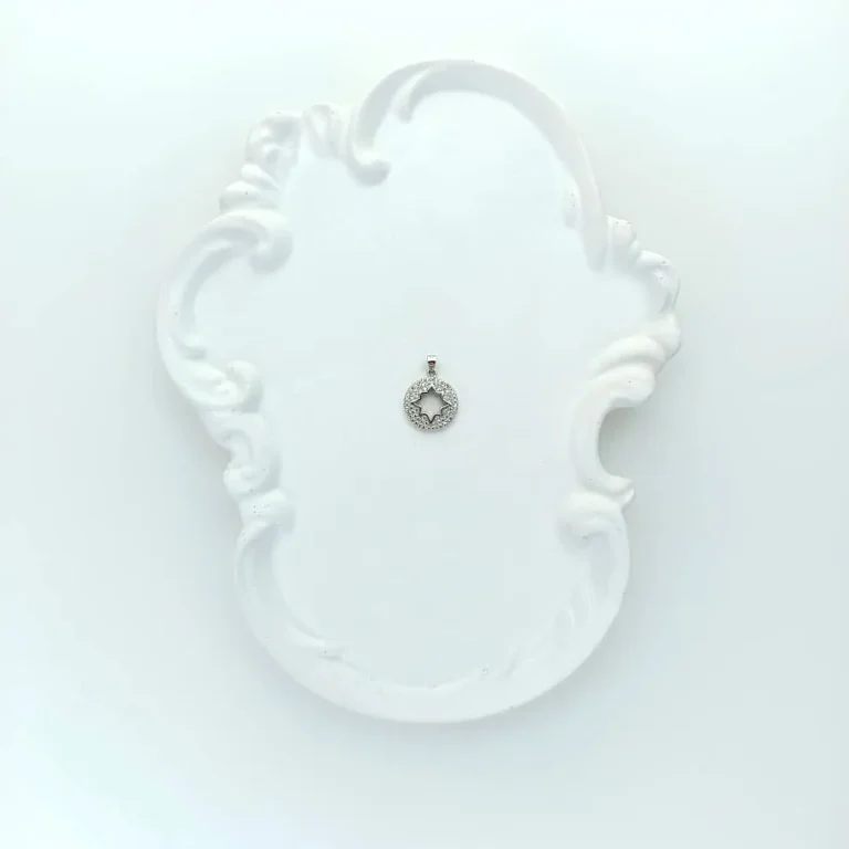 آویز نقره زنانه - طرح گمان