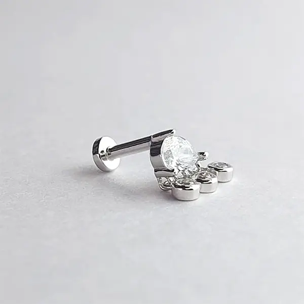 پیرسینگ نقره زنانه کد P112