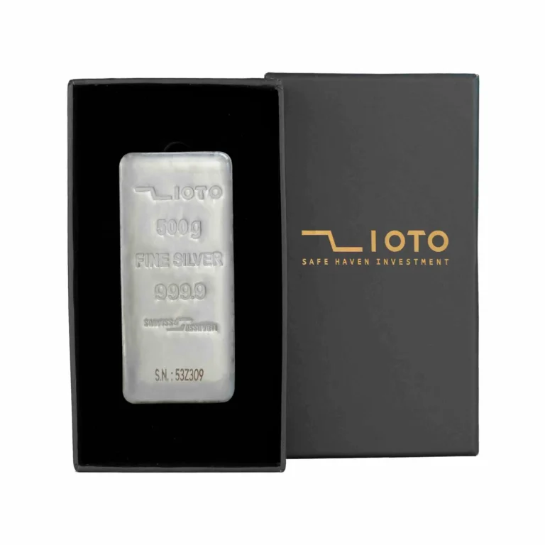 شمش نقره زیوتو 500 گرم