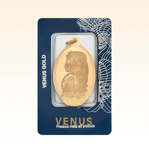 شمش طلای ۱۸ عیار ونوس (سوئیسی) وزن 0.250 گرم