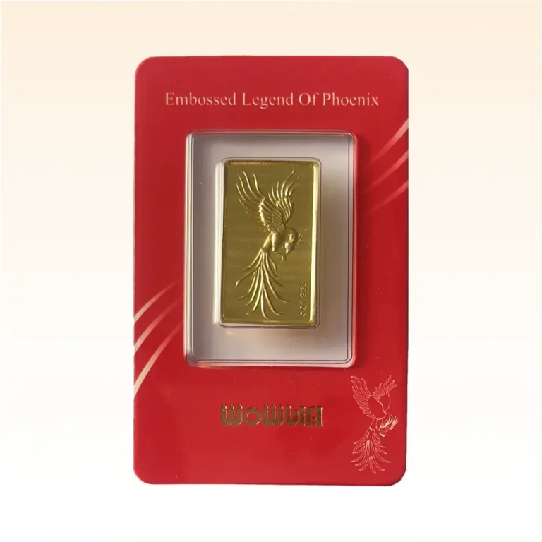 شمش طلای ۲۴ عیار ایران‌ شمش (سیمرغ) وزن 0.100 گرم