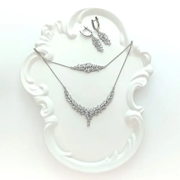 ست نقره زنانه مدل آرسا