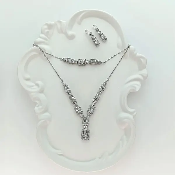 ست نقره زنانه مدل آلا