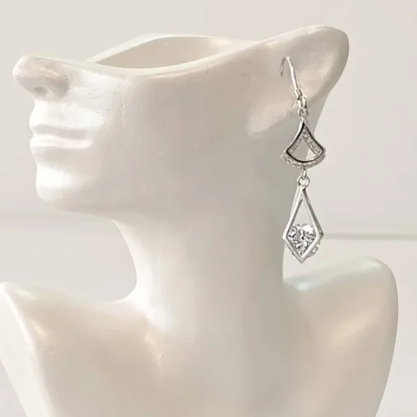 گوشواره نقره مدل دارینا - 2.7 گرم