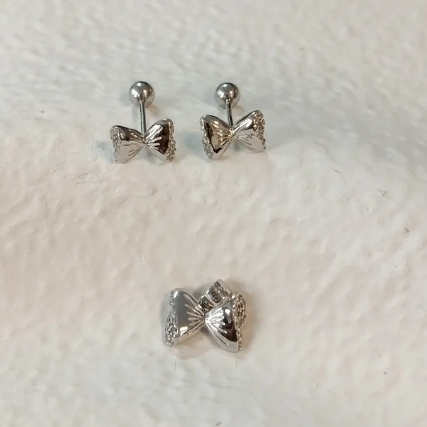 نیم ست نقره نگین دار مدل درسا