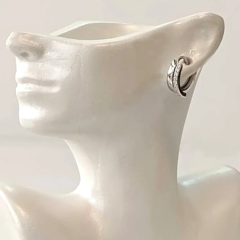 گوشواره نقره مدل دریس - 1.7 گرم