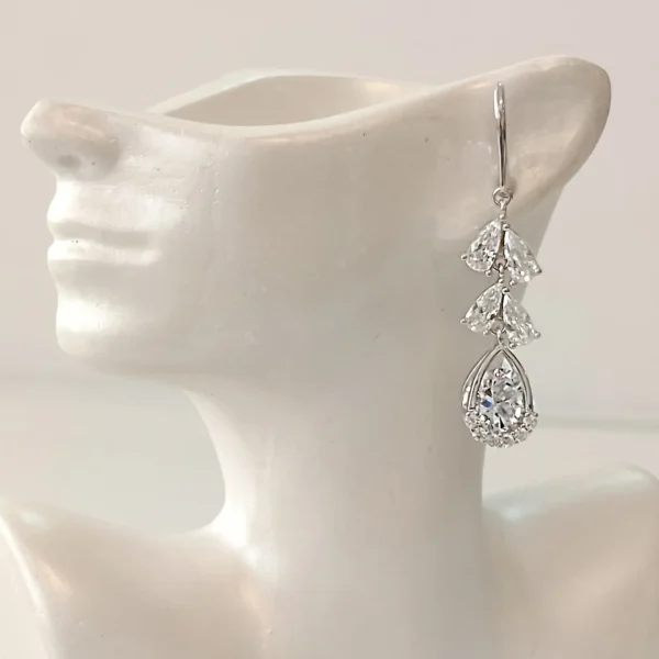 گوشواره نقره مدل دنیز - 4.4 گرم