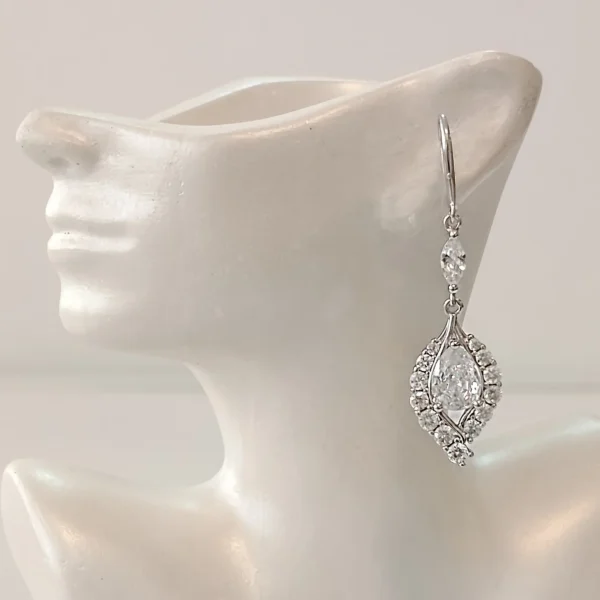 گوشواره نقره مدل دوبا - 4.5 گرم