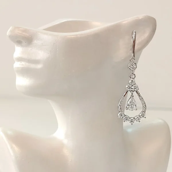 گوشواره نقره مدل دورا - 3.5 گرم