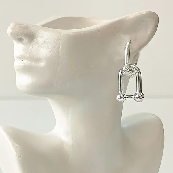 گوشواره نقره مدل فروزان