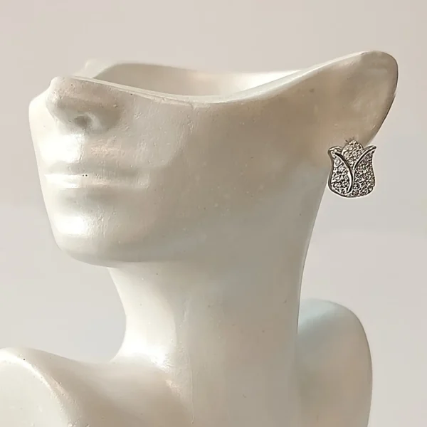 گوشواره نقره مدل فوژان