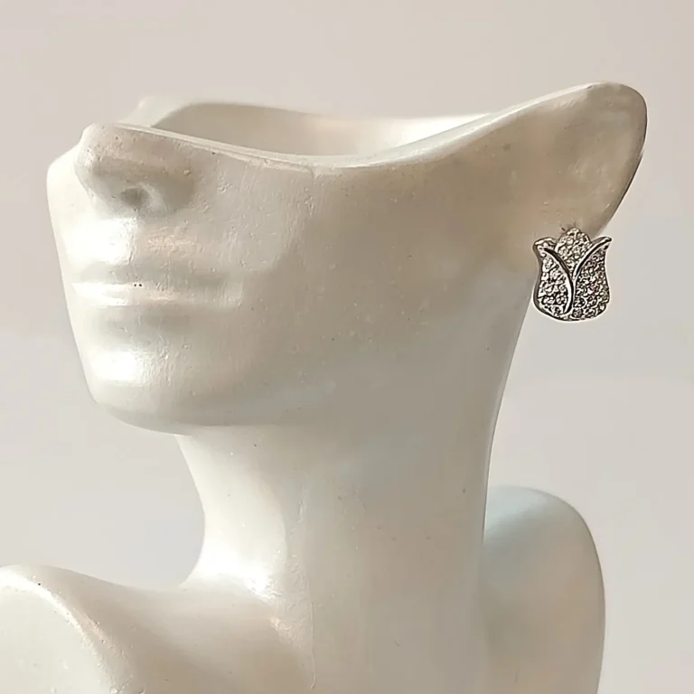 گوشواره نقره مدل فوژان