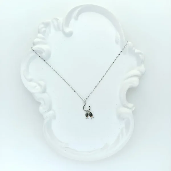 مدال نقره زنانه مدل ماهی