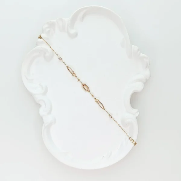 دستبند طلای ۱۸ عیار - طرح تیفانی هلسا