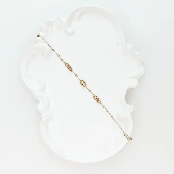 دستبند طلای ۱۸ عیار - طرح تیفانی هورین